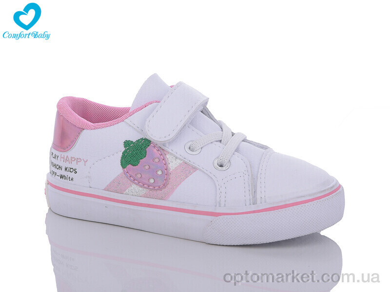 Купить Кеди дитячі 8023 рожевий Comfort-baby білий, фото 1