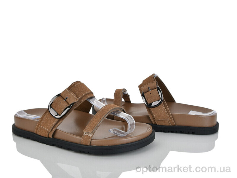 Купить Шльопанці жіночі 8060-8 Baijin коричневий, фото 1