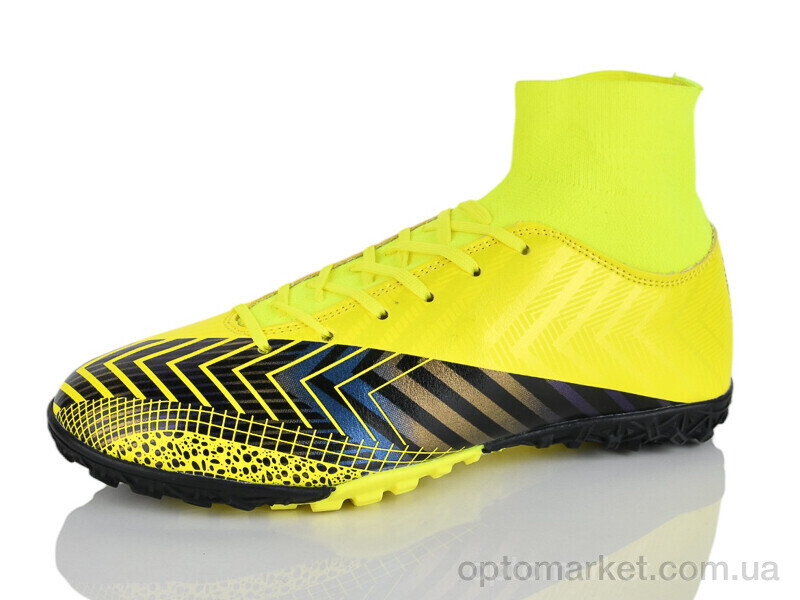 Купить Футбольне взуття чоловічі 80831 жовтий чулок (40-44) Soccer жовтий, фото 1