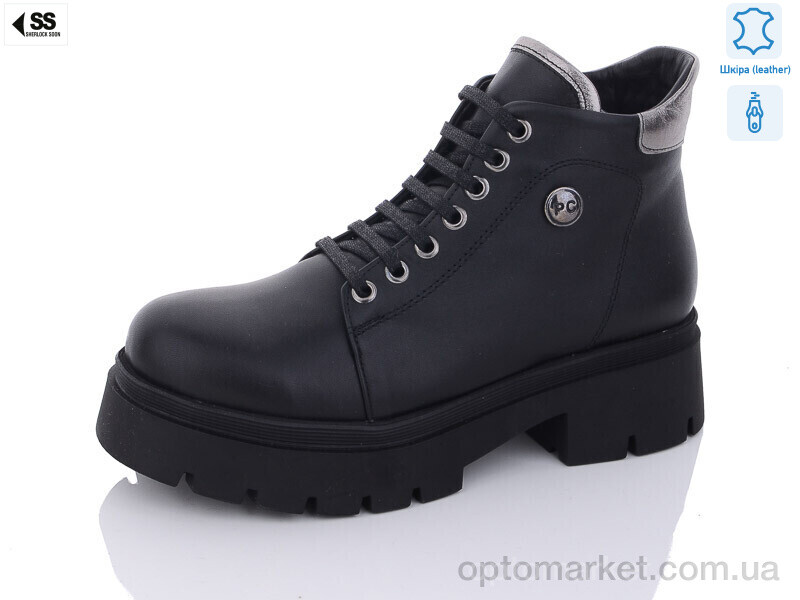 Купить Черевики жіночі 81-763(011) Sherlock Soon чорний, фото 1