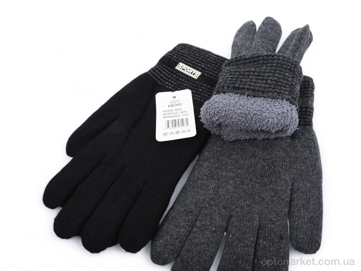 Купить Рукавички чоловічі 8103 mix Henu мікс, фото 2