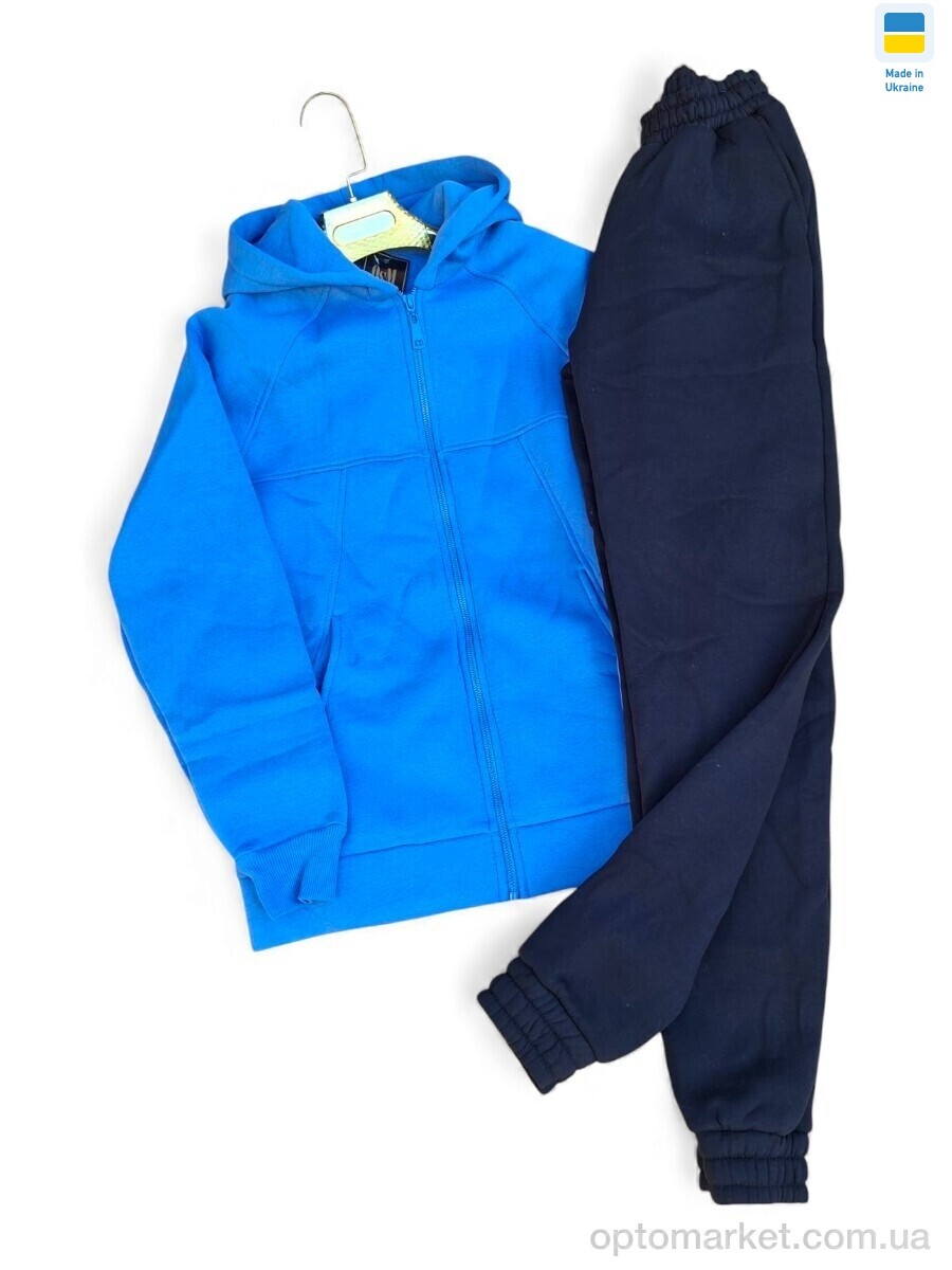 Купить Спортивний костюм жіночі 811-8023 блакитний з чорним Sport style блакитний, фото 1