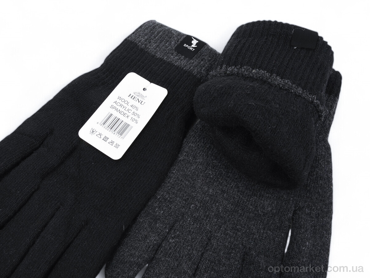 Купить Рукавички чоловічі 8112 mix Henu мікс, фото 2