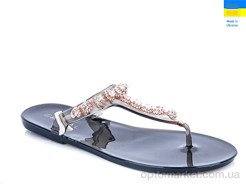 Купить Шльопанці жіночі 81263-3 Dual чорний, фото 1