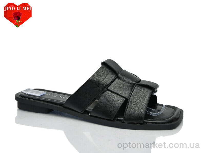 Купить Шльопанці жіночі 813-1 Jiao Li Mei чорний, фото 1