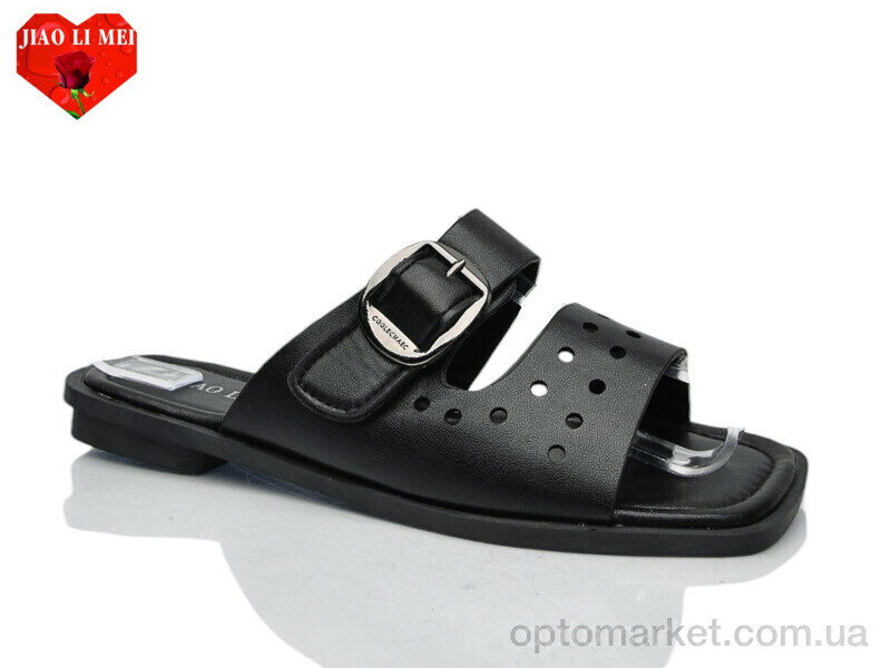 Купить Шльопанці жіночі 815-1 Jiao Li Mei чорний, фото 1