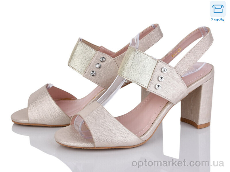 Купить Босоніжки жіночі 815-27 gold Aba бежевий, фото 1