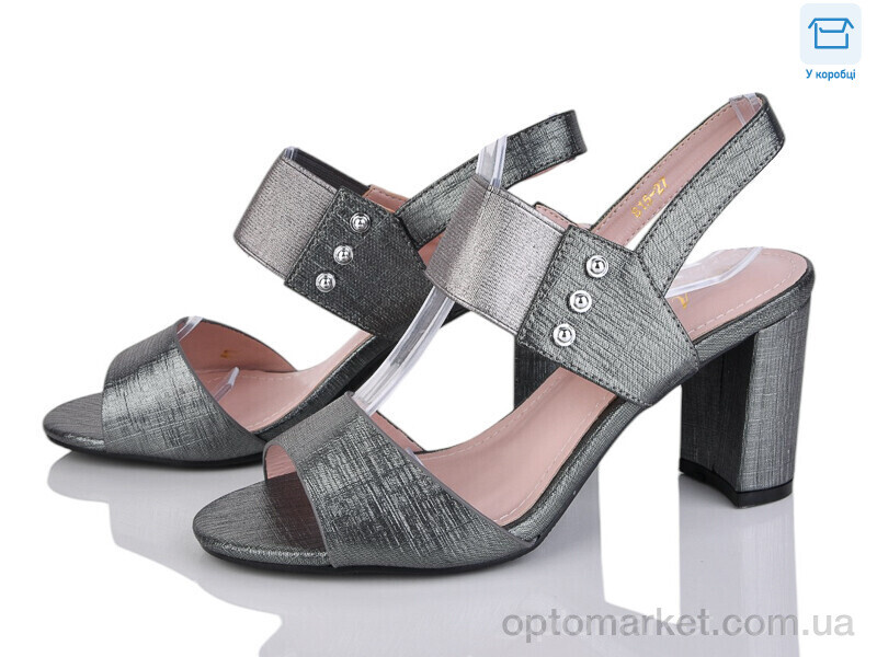 Купить Босоніжки жіночі 815-27 gun Aba графіт, фото 1