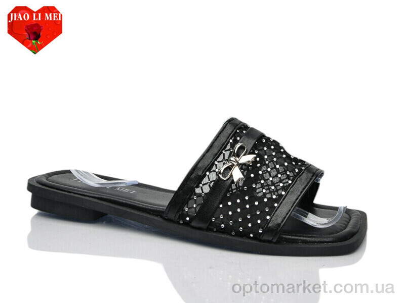Купить Шльопанці жіночі 816-1 Jiao Li Mei чорний, фото 1