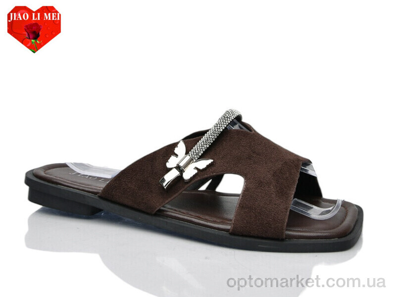 Купить Шльопанці жіночі 817-7 Jiao Li Mei коричневий, фото 1