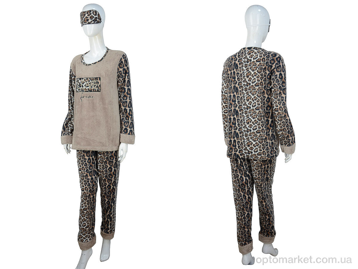 Купить Пижама жіночі 8205 brown Asel коричневий, фото 3