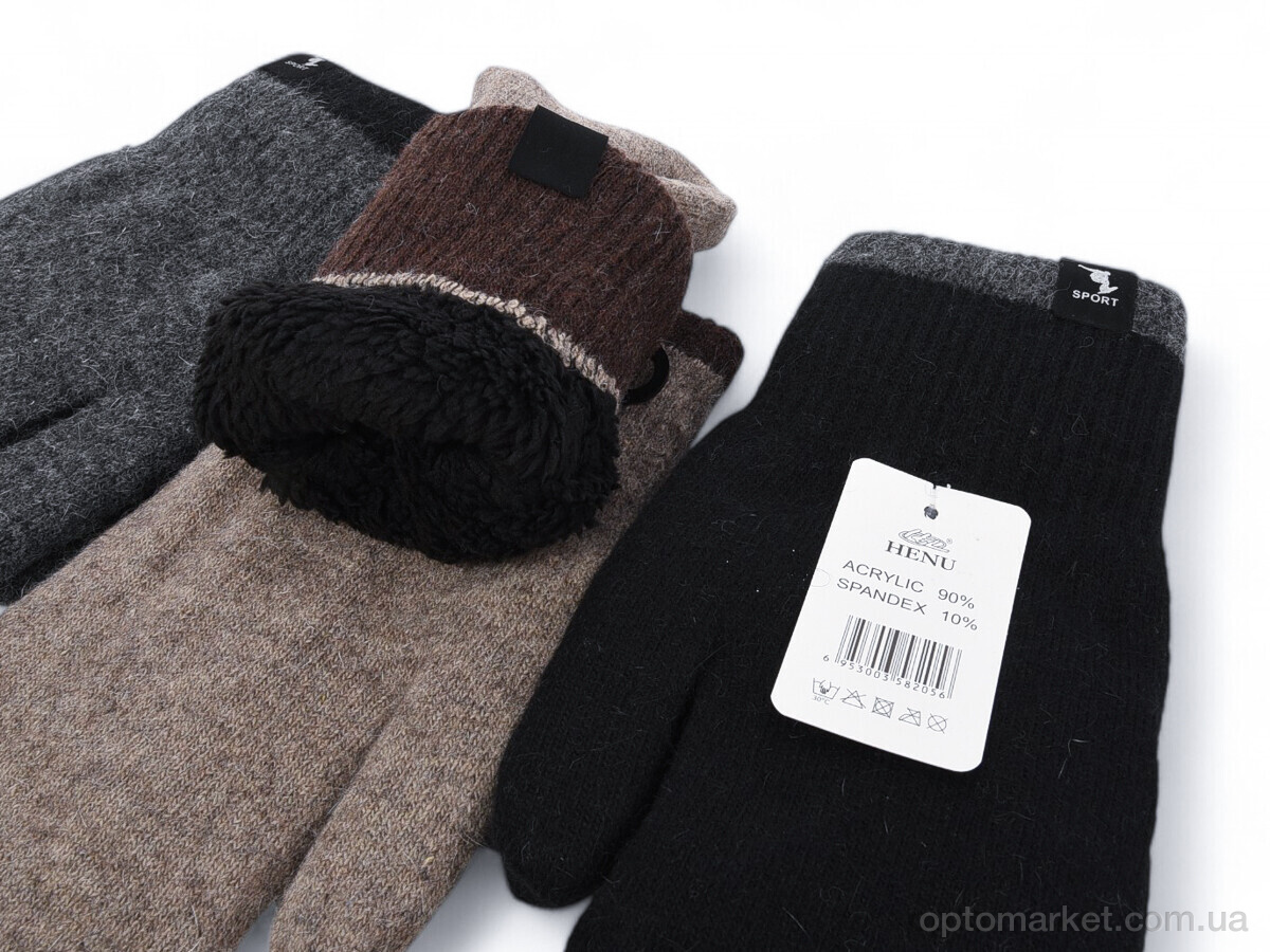Купить Рукавиці чоловічі 8205 mix Henu мікс, фото 2