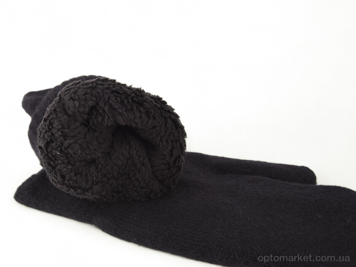 Купить Рукавиці чоловічі 8218 (хутро) black Henu чорний, фото 2