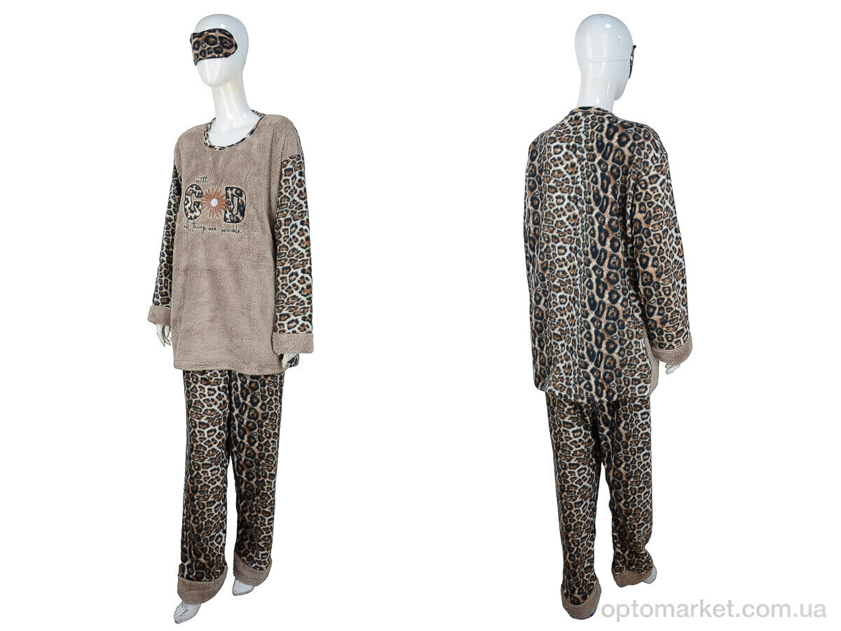 Купить Пижама жіночі 8245 brown Asel коричневий, фото 3