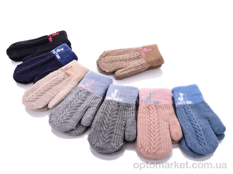 Купить Рукавиці дитячі 828 M mix Rubi мікс, фото 1