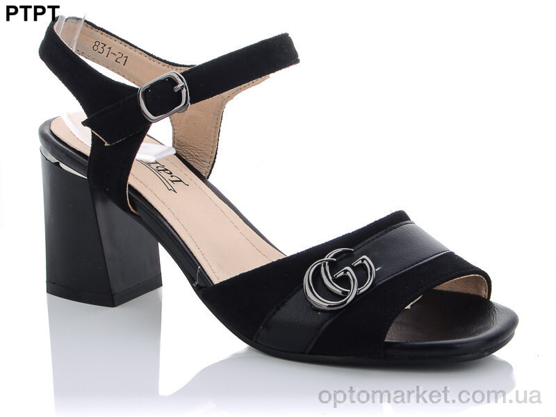 Купить Босоніжки жіночі 831-21 PTPT чорний, фото 1