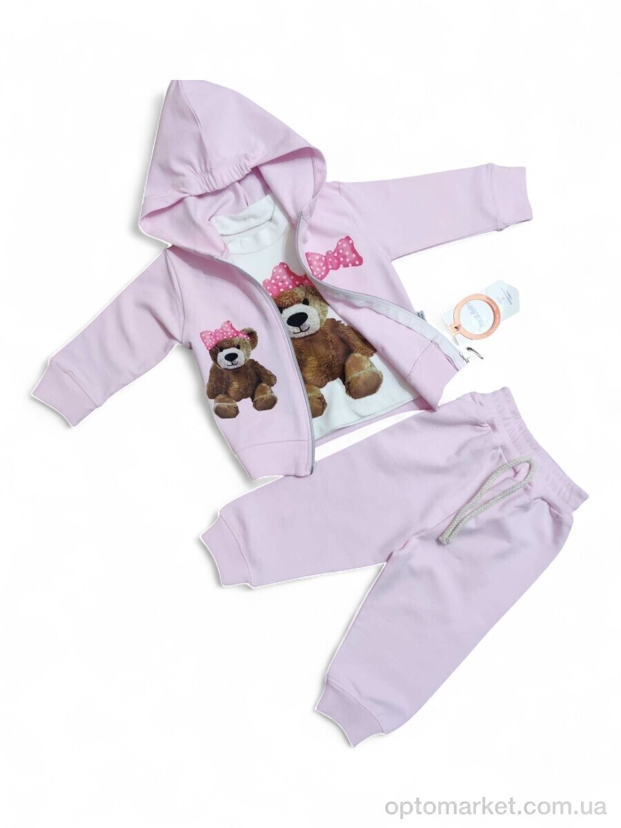 Купить Комплекти дитячі дитячі 8421 св.рожевий костюм-трійка Murat Baby рожевий, фото 1