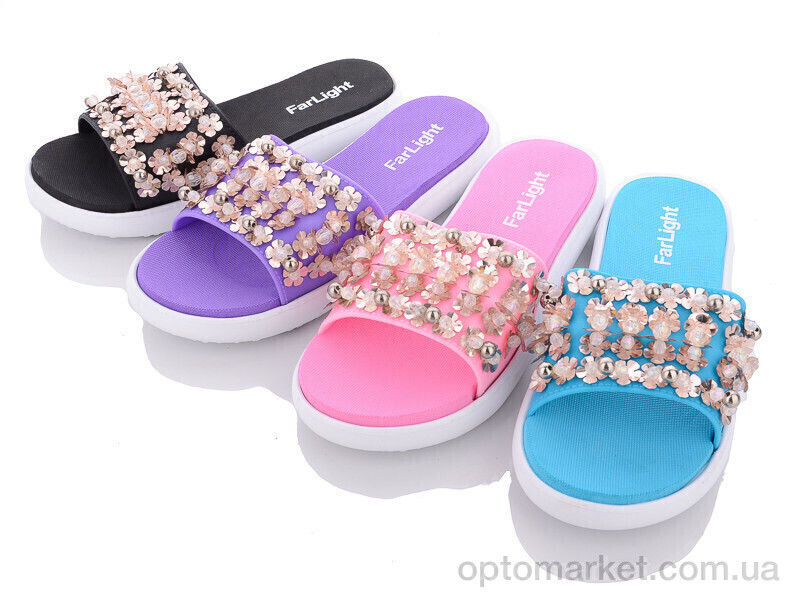 Купить Шльопанці жіночі 8459-5 mix Far light мікс, фото 1