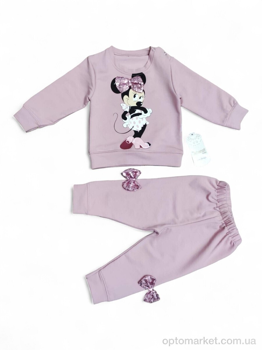 Купить Комплекти дитячі дитячі 8501 пудровий батнік-штани Murat Baby рожевий, фото 1