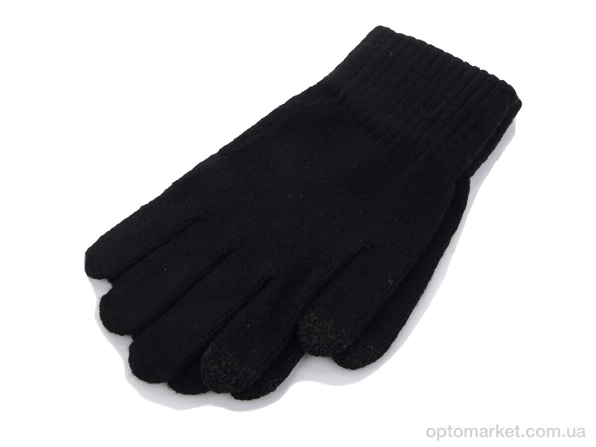 Купить Рукавички чоловічі 8504 сенсор black Атюша чорний, фото 1