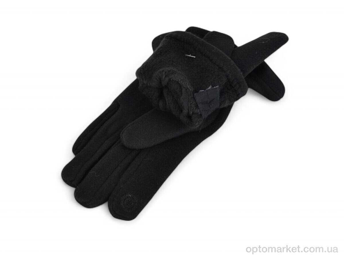Купить Рукавички дитячі 86-2 фліс black Paidi чорний, фото 2
