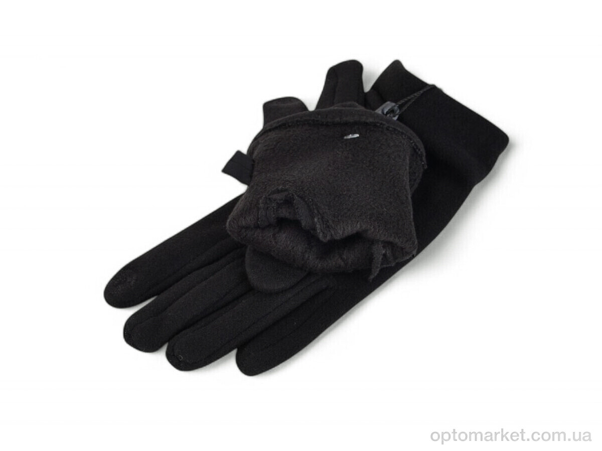 Купить Рукавички дитячі 86-3 фліс black Paidi чорний, фото 2