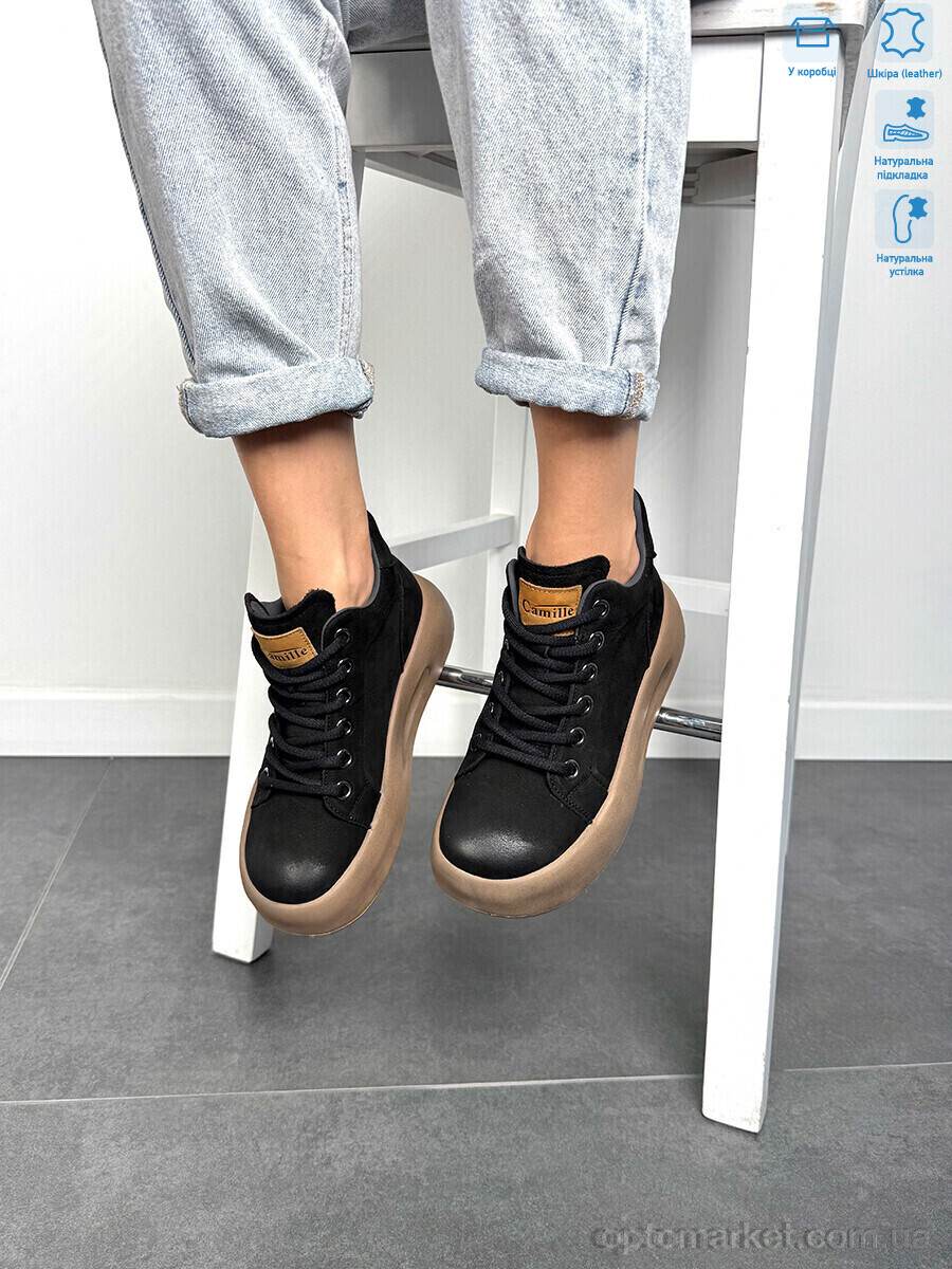 Купить Черевики жіночі 86681 black Camille чорний, фото 2