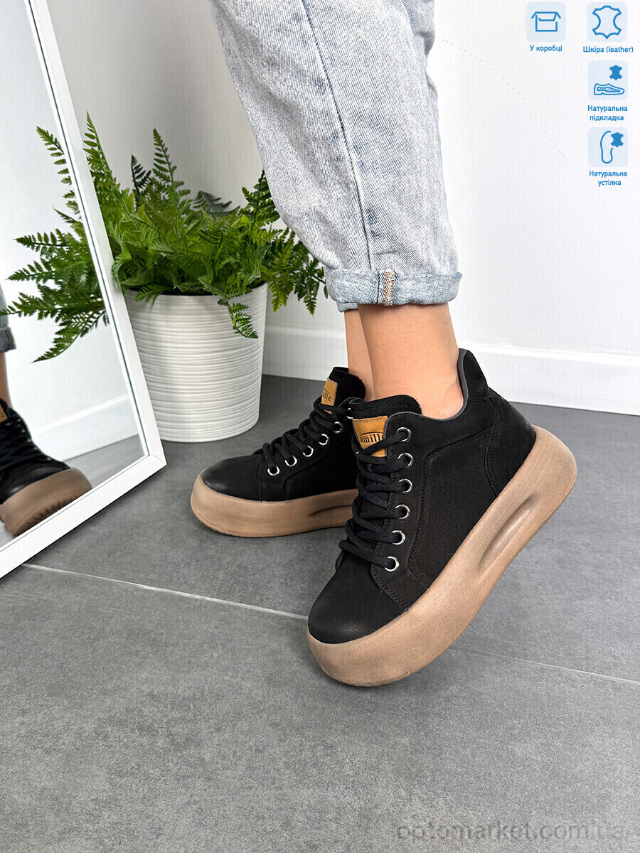 Купить Черевики жіночі 86681 black Camille чорний, фото 4