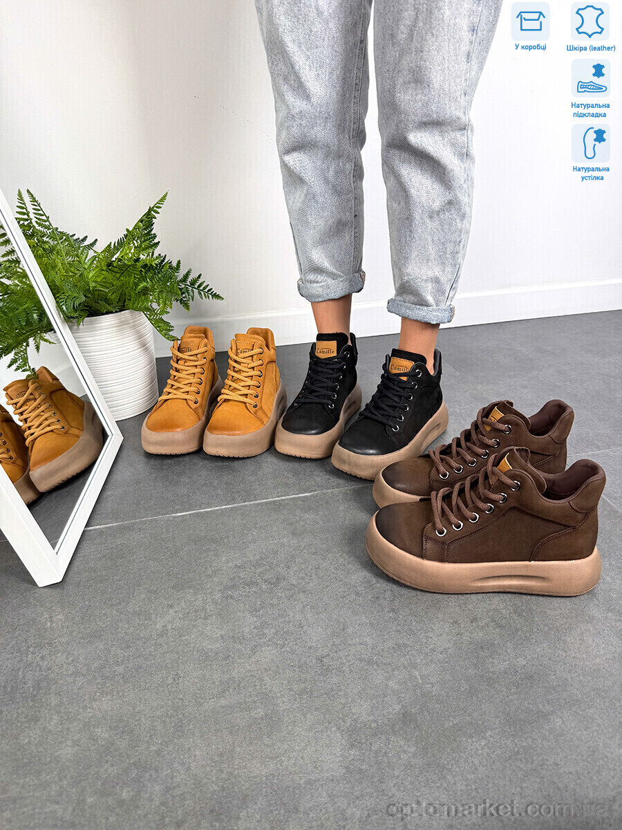 Купить Черевики жіночі 86681 black Camille чорний, фото 5