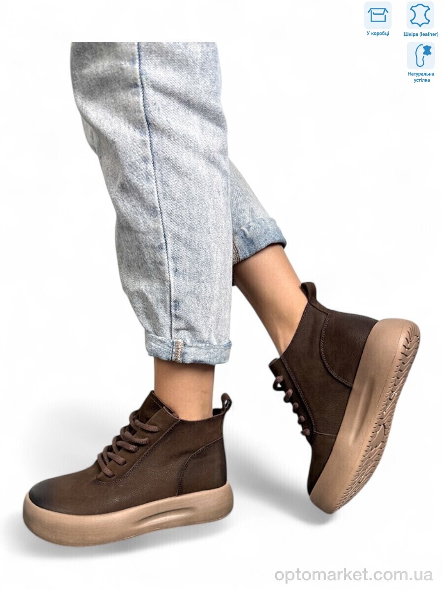 Купить Черевики жіночі 86682 brown Camille коричневий, фото 1