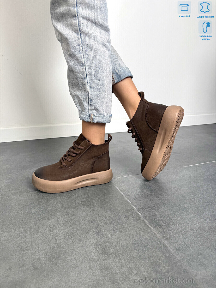 Купить Черевики жіночі 86682 brown Camille коричневий, фото 2