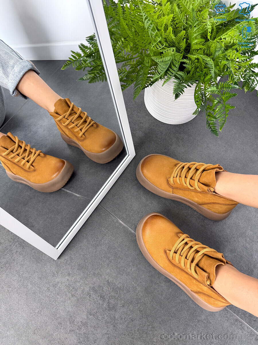 Купить Черевики жіночі 86682 khaki Camille camel, фото 3