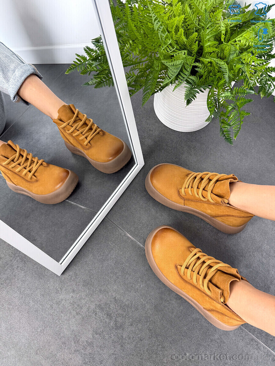 Купить Черевики жіночі 86682 khaki Camille camel, фото 3