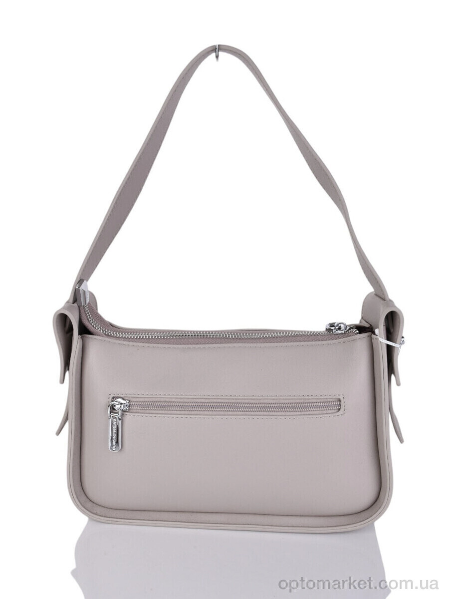 Купить Сумка женская 868577 beige-grey Lusha сірий, фото 2