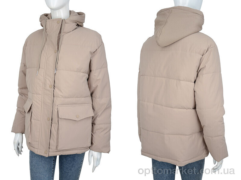 Купить Куртка жіночі 869 beige TurnHug бежевий, фото 3