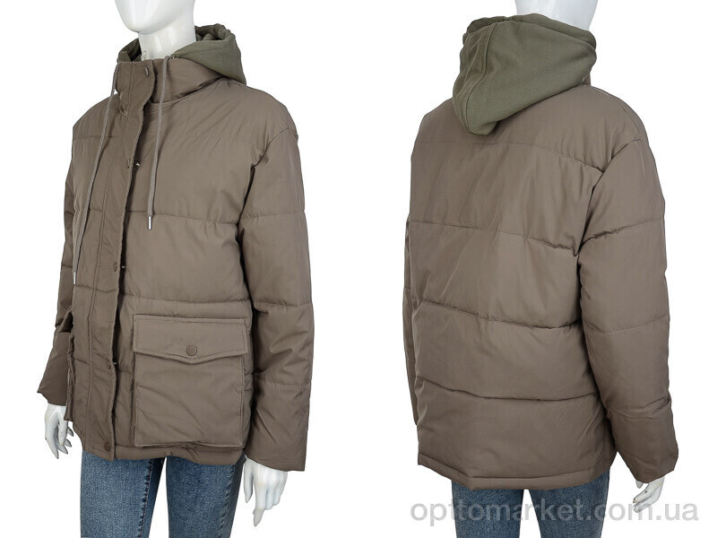 Купить Куртка жіночі 869 brown TurnHug коричневий, фото 3