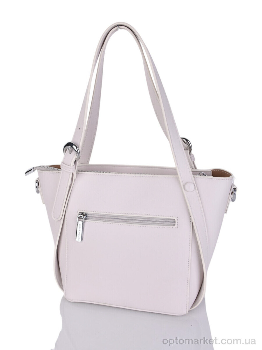 Купить Сумка женская 869067 beige-white Lusha білий, фото 2