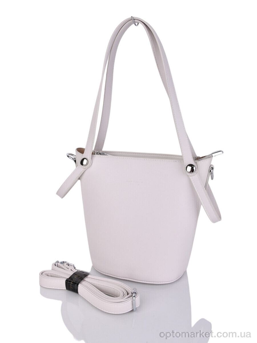 Купить Сумка женская 869076 beige-white Lusha білий, фото 1