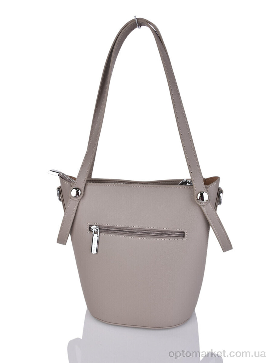 Купить Сумка женская 869076 khaki-grey Lusha коричневий, фото 2