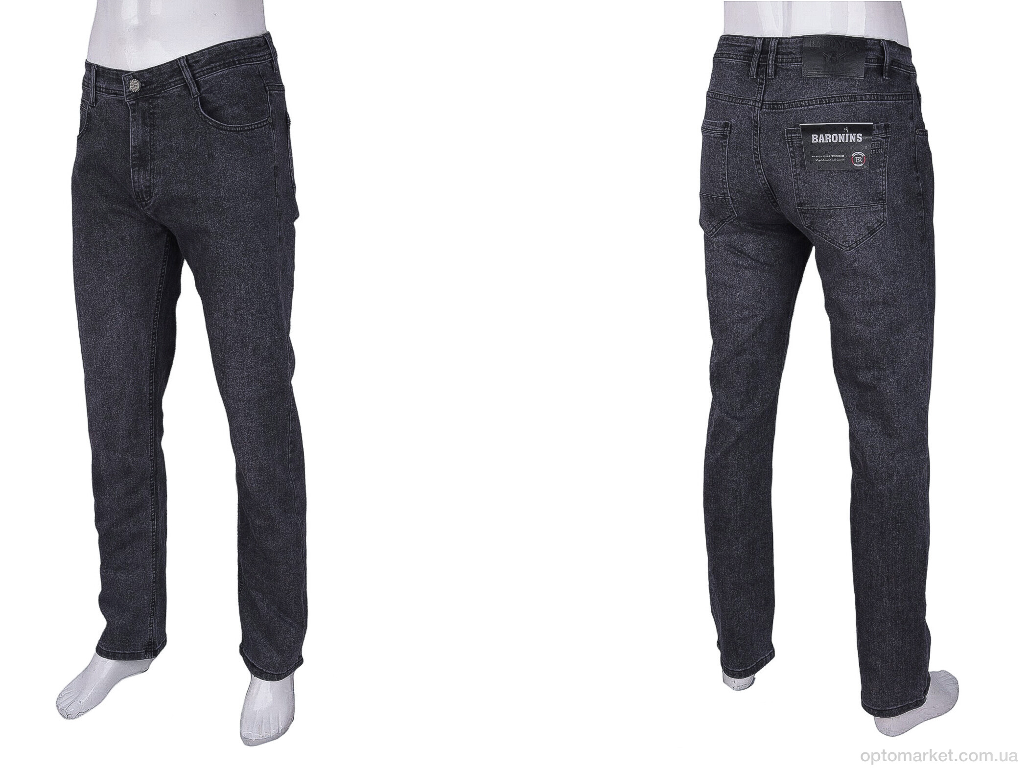 Купить Джинси чоловічі 8741 Baron сірий, фото 3
