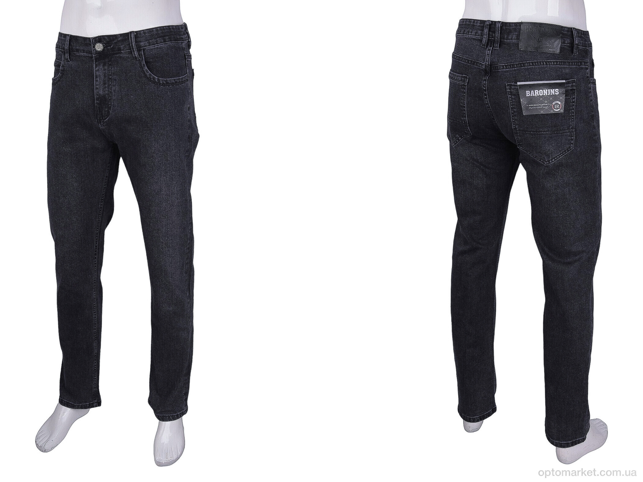 Купить Джинси чоловічі 8742 Baron чорний, фото 3