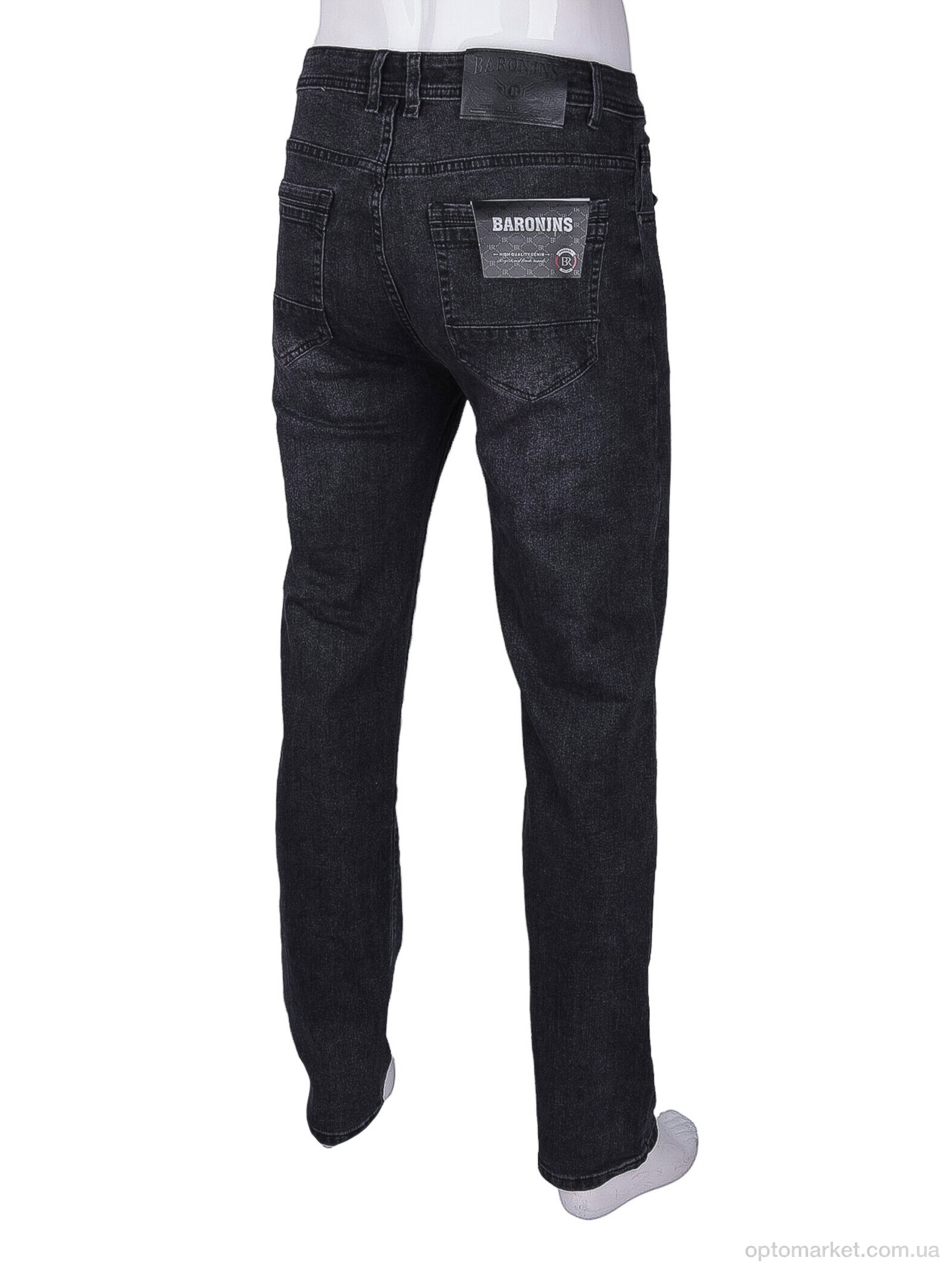 Купить Джинси чоловічі 8743 Baron чорний, фото 2