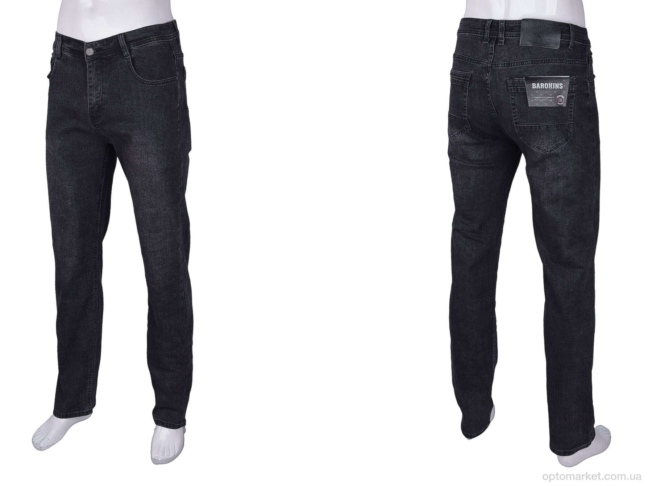 Купить Джинси чоловічі 8743 Baron чорний, фото 3