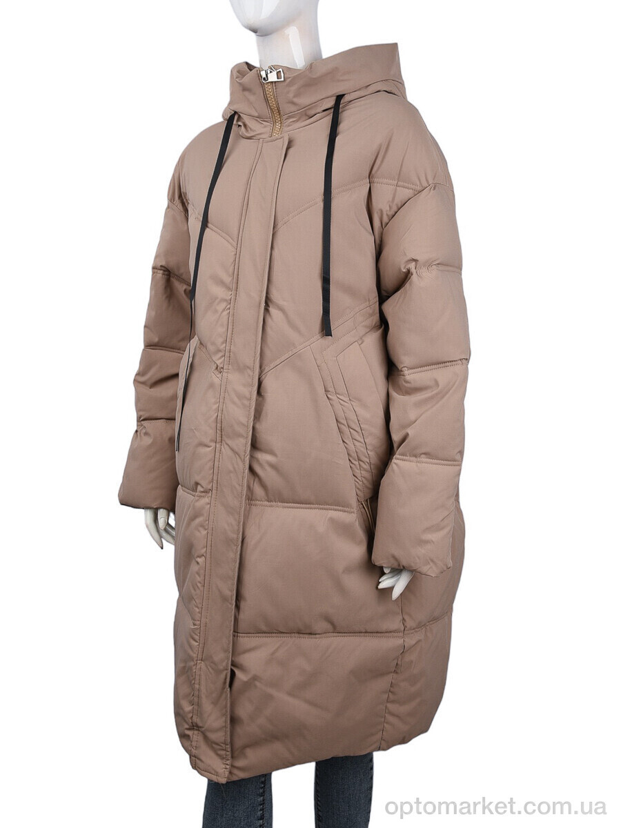 Купить Пальто жіночі 8801 beige (09075) JINGPINFUSHI бежевий, фото 1