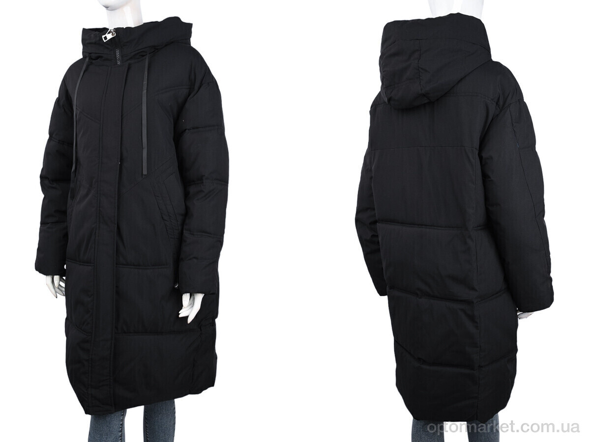 Купить Пальто жіночі 8801 black (09075) JINGPINFUSHI чорний, фото 3