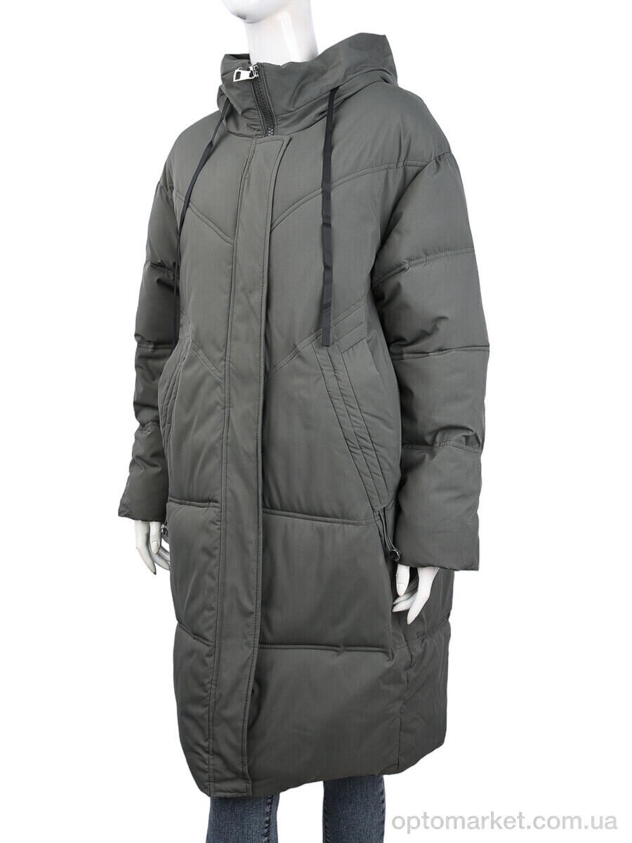 Купить Пальто жіночі 8801 green (09075) JINGPINFUSHI зелений, фото 1