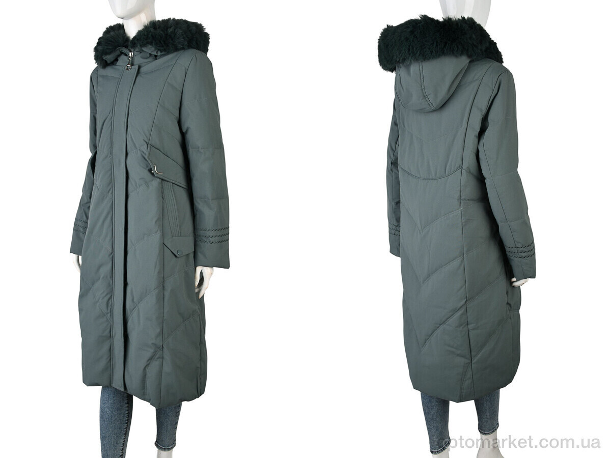 Купить Пальто жіночі 8803 (12048) green XueYada зелений, фото 3