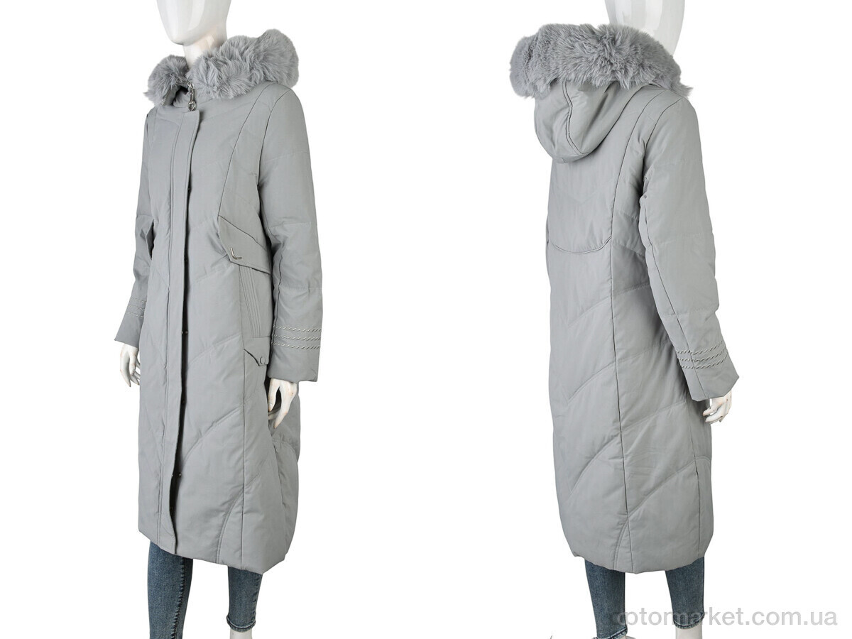 Купить Пальто жіночі 8803 (12048) grey XueYada сірий, фото 3