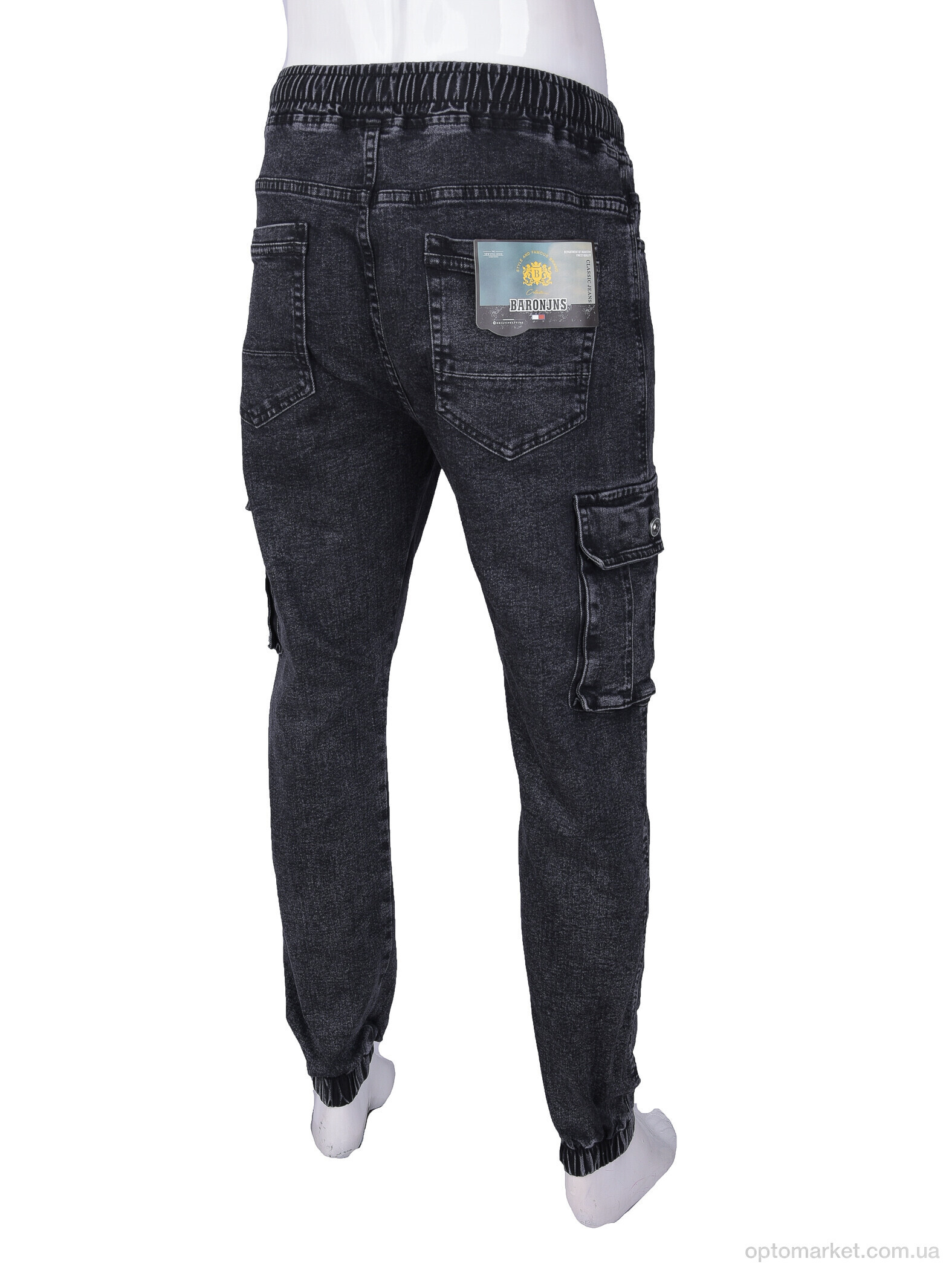 Купить Джинси чоловічі 8815 Baron чорний, фото 2
