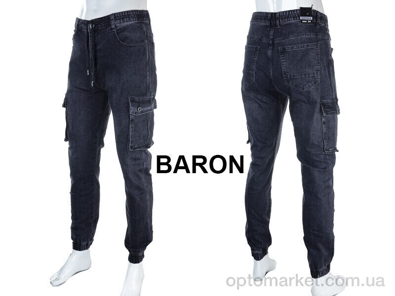 Купить Джинси чоловічі 8817 d.grey Baron сірий, фото 3